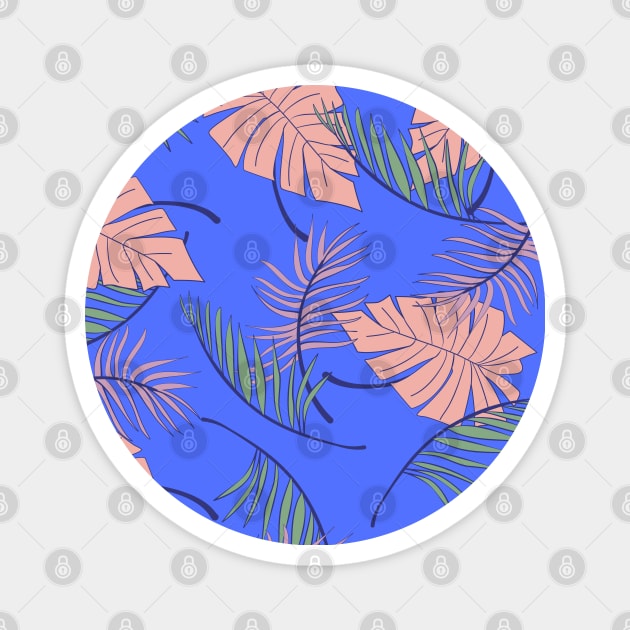 Palm Leaves Pattern Magnet by Design Seventytwo